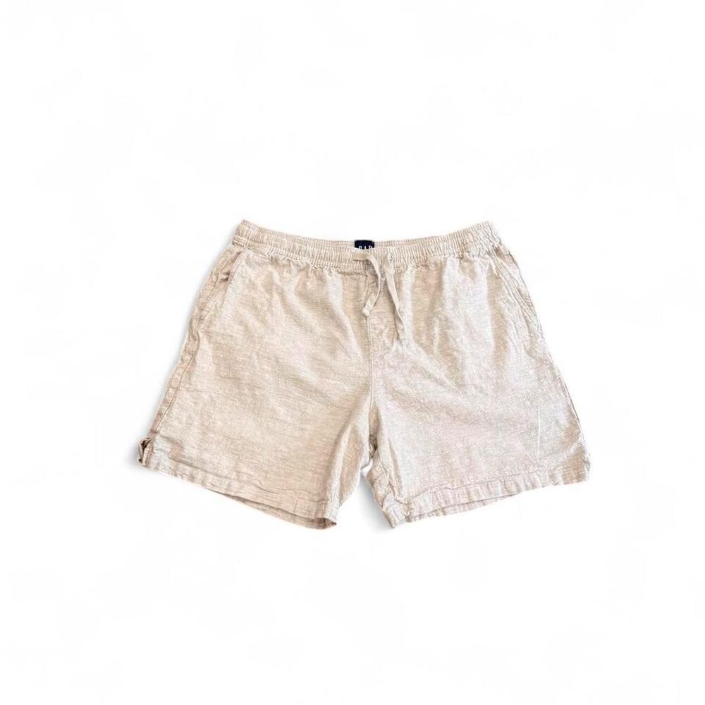 GAP Linen Pull On Shorts Size L Lagenlook